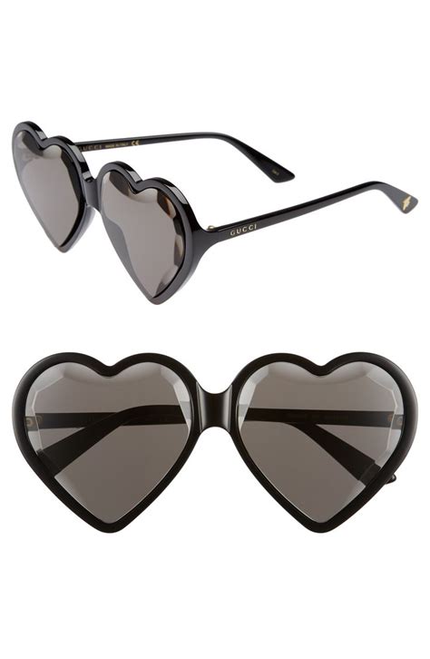 gucci black heart sunglasses|gucci sunglasses nordstrom.